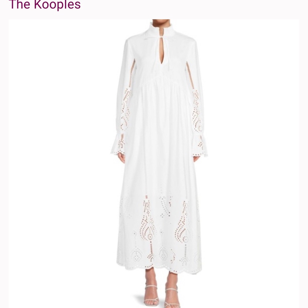 The Kooples White embroidered dress